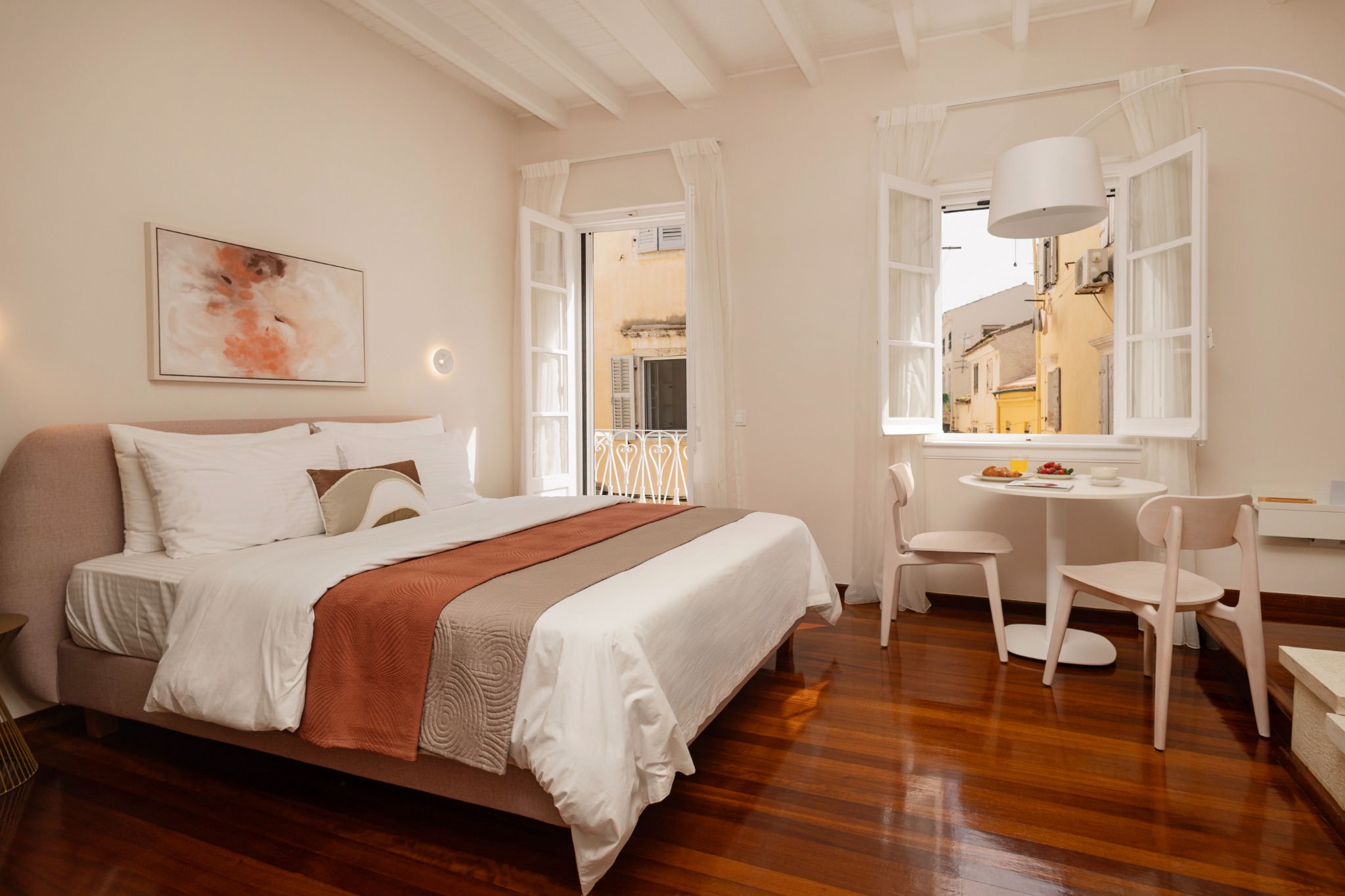 Fide Aesthetic Apartment interior in Corfu Old Town